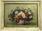 Bodegón con flores, siglo XX, óleo sobre lienzo, enmarcado, Imagen 1
