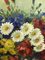 Bodegón con flores, siglo XX, óleo sobre lienzo, enmarcado, Imagen 6