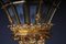 French Fire Gilt Bronze Lantern Hanging Light in Versailles Shape, Image 6