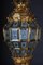 French Fire Gilt Bronze Lantern Hanging Light in Versailles Shape 4