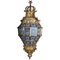 Lampada a sospensione a forma di lanterna in bronzo dorato, Francia, Immagine 1