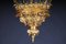 French Fire Gilt Bronze Lantern Hanging Light in Versailles Shape 10