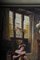 Dama al filatoio, XX secolo, olio su tela, con cornice, Immagine 9