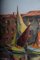 Puerto pesquero de St. Tropez, siglo XX, óleo sobre lienzo, enmarcado, Imagen 7