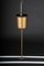 Large Vintage Ceiling Lamp in Brass Neon Tube, 1950s, Image 6