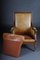 19th Century Mahogany English Leather Armchair, Image 8