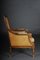 19th Century Mahogany English Leather Armchair, Image 6