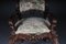 20th Century Venetian Rococo Walnut Throne Armchair 3