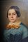 Artista Biedermeier, Ritratto di donna, XIX secolo, Olio su tela, Incorniciato, Immagine 3
