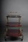 Vintage Italian Red Bar Trolley from Aldo Tura, 1970s, Image 3