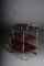 Vintage Italian Red Bar Trolley from Aldo Tura, 1970s, Image 11