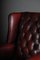 20th Century Chesterfield English Leather Earsback Chair 7