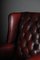 20th Century Chesterfield English Leather Earsback Chair, Image 7