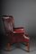20th Century Chesterfield English Leather Earsback Chair 12