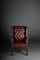 20th Century Chesterfield English Leather Earsback Chair, Image 3