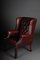20th Century Chesterfield English Leather Earsback Chair, Image 5