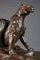 Early 20th Century Bronze Plastic Tiger Couple on Rocks attributed to G. Gardet, 1863, Image 6