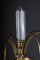 Lámpara de araña francesa de bronce y mármol, Imagen 5