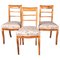 Early 19th Century Biedermeier Curved Chairs, Set of 3, Image 1