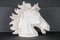 Cabeza de caballo monumental blanca del siglo XX, años 70, Imagen 2