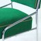 Brussels Chrome & Green Fabric Dining Chairs, Czechoslovakia 1960s, Set of 4 10