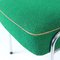 Brussels Chrome & Green Fabric Dining Chairs, Czechoslovakia 1960s, Set of 4, Image 2