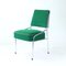 Brussels Esszimmerstühle aus Chrom & Grünem Stoff, Tschechoslowakei 1960er, 4er Set 1