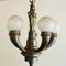 Art Deco Brass Chandelier, Image 7