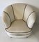 Art Deco Italian Beige and Brown Velvet Armchairs, 1940s, Set of 2 7