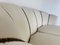 Art Deco Italian Beige and Brown Velvet Sofa, 1940s 8