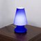 Blue Satin Murano Glass Mushroom Table Lamp from Giesse Milan, Italy, Image 4