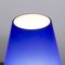 Blaue Tischlampe aus satiniertem Muranoglas in Pilz-Optik von Giesse Milan, Italien 7