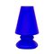 Blaue Tischlampe aus satiniertem Muranoglas in Pilz-Optik von Giesse Milan, Italien 1