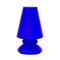 Blue Satin Murano Glass Mushroom Table Lamp from Giesse Milan, Italy, Image 1