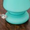 Turquoise Satin Murano Glass Mushroom Table Lamp from Giesse Milan, Italy 4