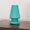 Lámpara de mesa hongo de cristal de Murano turquesa de Giesse Milan, Italia, Imagen 6