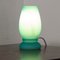 Small Turquoise Satin Murano Glass Mushroom Table Lamp from Giesse Milan, Italy 2