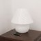Lampe de Bureau Champignon Vintage en Verre de Murano avec Spirale Blanche, Italie 2