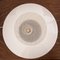 Lámpara de mesa hongo vintage de cristal de Murano con filigrana blanca en espiral, Italia, Imagen 10