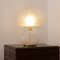 Grande Lampe Champignon Vintage avec Décorations en Verre Blanc, Italie 3