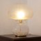 Lampada grande vintage a fungo con decorazioni in vetro bianco, Italia, Immagine 4