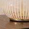 Large Vintage Mushroom Lamp with White Glass Decorations, Italy 8