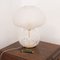 Große Vintage Mushroom Lampe mit weißen Glasdekorationen, Italien 2