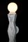 Ridge Wall Light with Geometric Aluminium Body and Opal Globe Bulbs by Louis Jobst 6