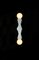 Ridge Wall Light with Geometric Aluminium Body and Opal Globe Bulbs by Louis Jobst 2