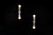 Ridge Wandlampe mit geometrischem Aluminiumgehäuse und Opal Globe Glühbirnen von Louis Jobst 5