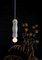 Ridge Pendant Light with Geometric Aluminium and Opal Globe Bulb by Louis Jobst 5