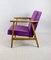 Vintage Sessel in Violett, 1970er 4