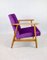 Vintage Sessel in Violett, 1970er 5