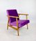 Vintage Violet Easy Chair, 1970s 3